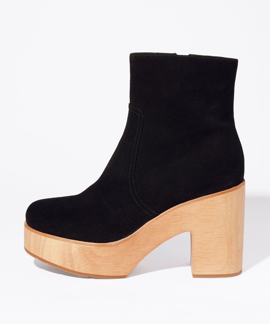 Charlotte Stone Paz In Black Suede Hot